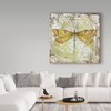 Trademark Fine Art Jean Plout 'Dragonfly On Tin Tile 1' Canvas Art, 14x14 ALI37316-C1414GG